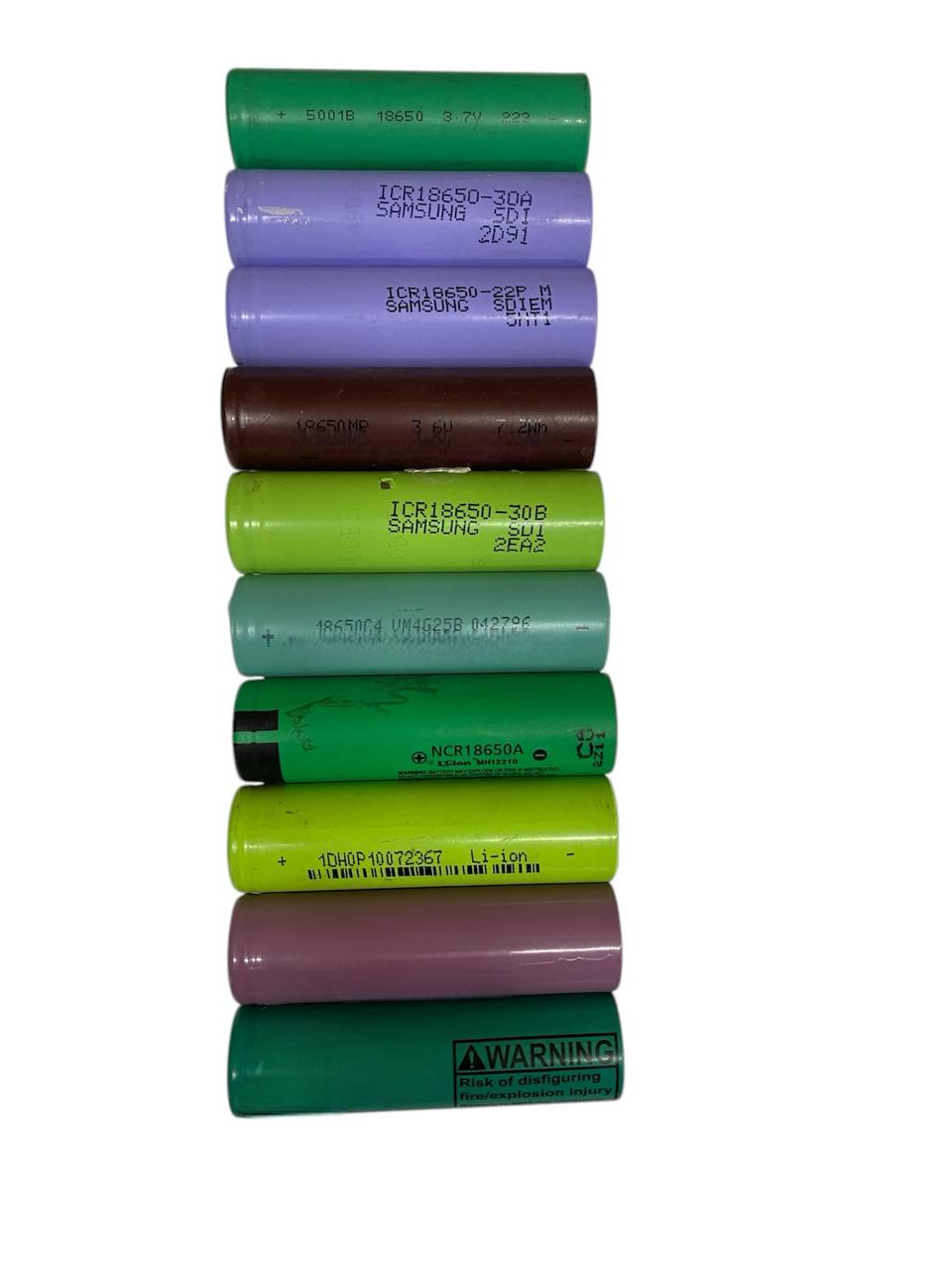 Акумулятори різних виробників 1800 – 2500mAh для ліхтариків